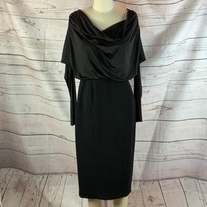 Maggy London drape top body con dress